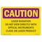 Signmission OSHA RADIATION, Laser Radiation Do Not View Directly W/, 10in X 7in Rigid Plastic, CR-P-710-L-10149 OS-CR-P-710-L-10149 - alternate 1